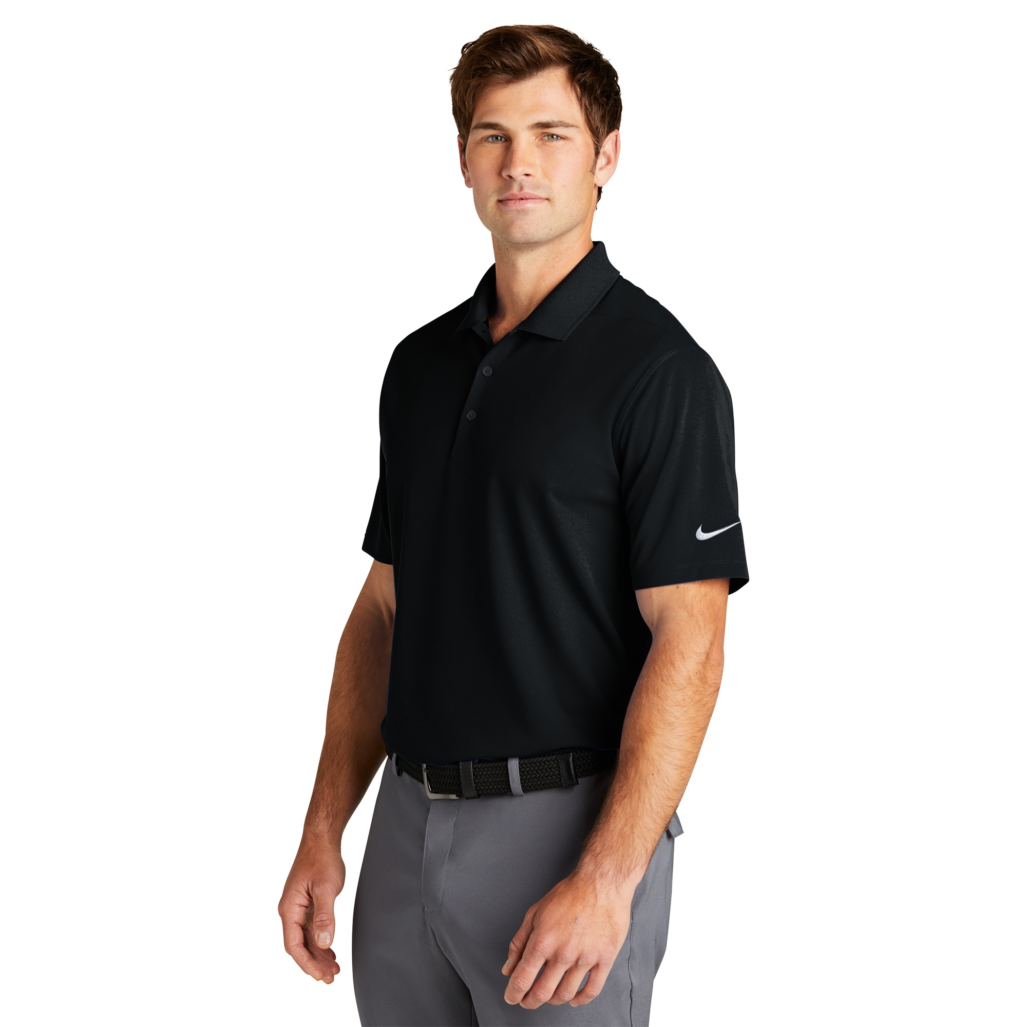 Nike Nkdc Dri Fit Micro Pique Polo Black Full Source