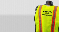 Screen Printed Safety Vests