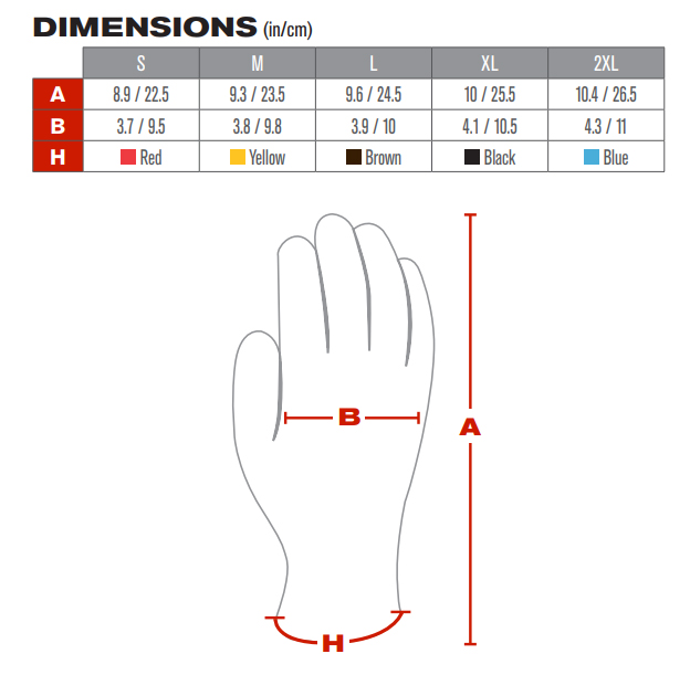 Pip G Tek Industry Grade Seamless Knit Polykor Blended Gloves