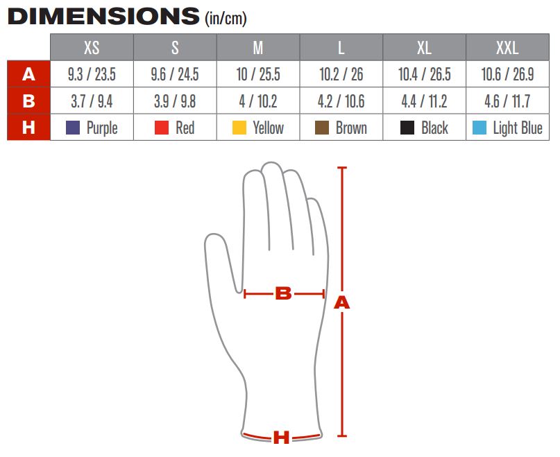 PIP 16-X310 G-Tek Seamless Knit PolyKor Xrystal Gloves - Nitrile Coated ...