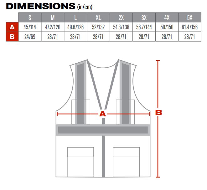 PIP 302-MVZP Type R Class 2 Two-Tone Mesh Safety Vest with Six Pockets ...