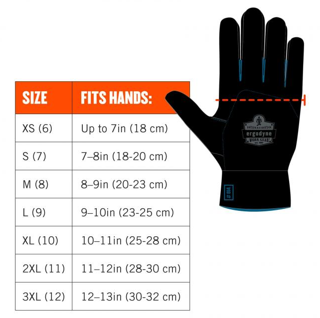 Ergodyne ProFlex 817WP Reinforced Thermal Waterproof Utility Gloves ...