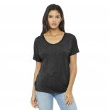 Bella + Canvas BC8809 Women's Flowy High-Neck Tank - Black | FullSource.com