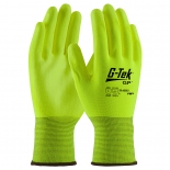 MCR Safety N9690HVM Ninja Ice Hi-Vis 15 Gauge Lime Nylon Gloves, Medium