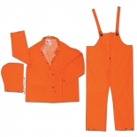 River City 2083SR Luminator 3-Piece Rain Suit - 0.38mm PVC/Polyester/PVC - Yellow/Lime 