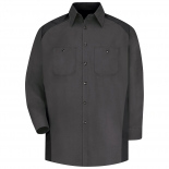 Red Kap SP24 Men's Industrial Work Shirt - Short Sleeve - Orange | Full ...