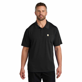 Carhartt CT106880 Force Snag-Resistant Pocket Polo - Black