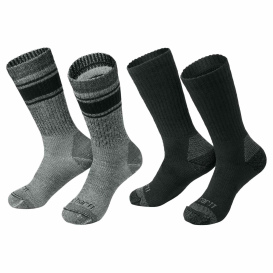 Carhartt CTSC1054 Heavyweight Crew Socks (4-Pack) - Assorted Black/Charcoal