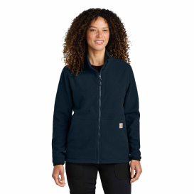 Carhartt CT106419 Ladies Textured Full-Zip Fleece Jacket - Navy