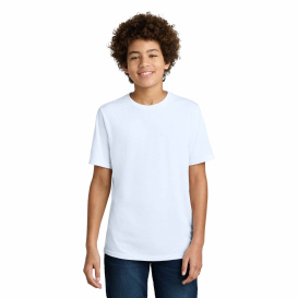 Port & Company PC340Y Youth CVC Tee - White