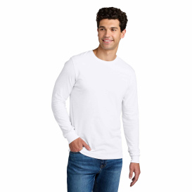 Gildan 67400 CVC Long Sleeve Tee - White