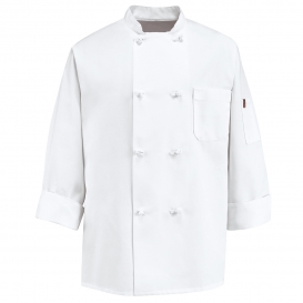 Chef Designs 0411WH Eight Knot Button Chef Coat
