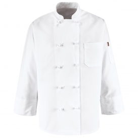 Chef Designs 0421WH Ten Knot Button Chef Coat