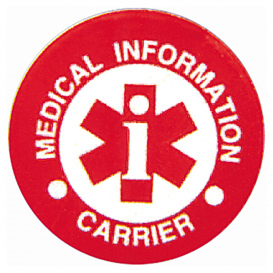 MSA 10013393 Medical Information Carrier System for Hard Hats