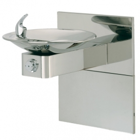 Barrier-free High Polished Stainless Steel Drinking Fountain with in-the-wall Mounting System