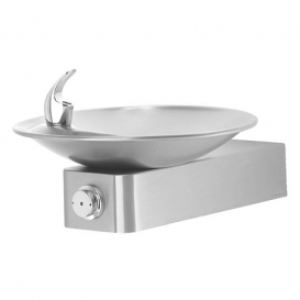 Barrier-free Satin Finish Stainless Steel Drinking Fountain