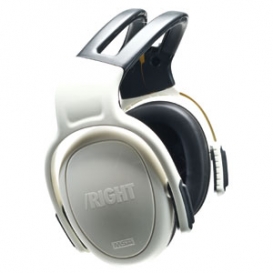 MSA 10087436 left/RIGHT Headband Style NRR 21 Earmuffs - White