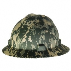 MSA 10104254 Freedom Series V-Gard Full Brim Hard Hat - Camouflage 