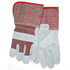 MCR Safety 1210S Economy Split Shoulder Leather Palm Gloves - 4.5\
