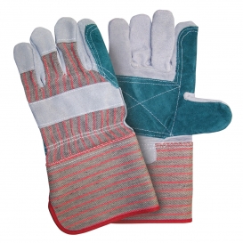 Memphis 1212 Split Shoulder Double Palm Leather Gloves - 4.5\\\