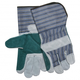 MCR Safety 1412A A Select Shoulder Double Leather Palm Gloves - 4.5\
