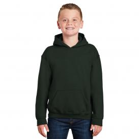 Gildan 18500B Youth Heavy Blend Hooded Sweatshirt - Forest Green