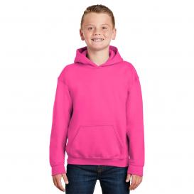 Gildan 18500B Youth Heavy Blend Hooded Sweatshirt - Safety Pink