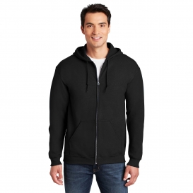 Gildan 18600 Heavy Blend Full-Zip Hooded Sweatshirt - Black