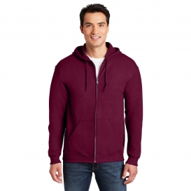 Gildan 18600 Heavy Blend Full-Zip Hooded Sweatshirt - Maroon
