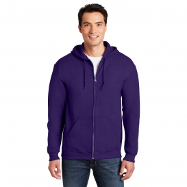 Gildan 18600 Heavy Blend Full-Zip Hooded Sweatshirt - Purple