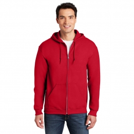 Gildan 18600 Heavy Blend Full-Zip Hooded Sweatshirt - Red