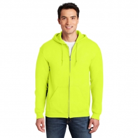 Gildan 18600 Heavy Blend Full-Zip Hooded Sweatshirt - Safety Green