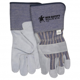 MCR Safety 1910 Bull\'s Eye Premium A Split Side Leather Gloves - 4.5\