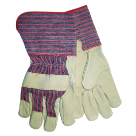 MCR Safety 1933 Industry Grade Grain Leather Palm Gloves - 4.5\