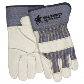 MCR Safety 1935 Mustang Premium Grain Leather Gloves - Full Gunn Pattern - 2.5\