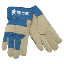 MCR Safety 1952 Snort-N-Boar Split Pigskin Leather Palm Gloves - 2.5\