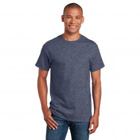 Gildan Ultra Cotton 5-Pack Bulk Blank T-Shirts – Short Sleeve, Crew Neck, Men's S-XL, Navy/Heather/Indigo
