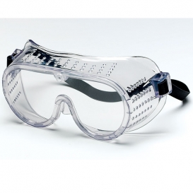 Crews Economy Goggles - Direct Ventilation Frame - Anti-Fog Lens - Rubber Strap