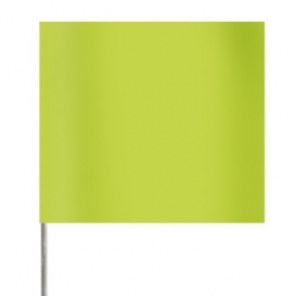 Presco Plain 2 inch x 3 inch with 24 inch Staff - Lime Glo
