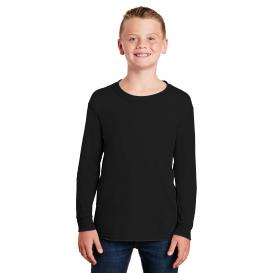 Gildan 2400B Youth Ultra Cotton Long Sleeve T-Shirt - Black