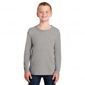 Gildan 2400B Youth Ultra Cotton Long Sleeve T-Shirt - Sport Grey