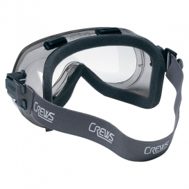 MCR Safety 2410F 24 Safety Goggles - Foam Lined Smoke Frame - Clear Anti-Fog Lens