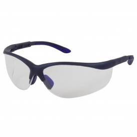 Bouton 250-21-0120 Hi-Voltage AC Safety Glasses - Blue Frame - Clear Anti-fog Lens