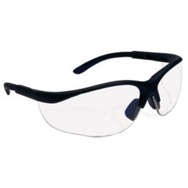 Bouton 250-21-0402 Hi-Voltage AC Safety Glasses - Black Frame - Indoor/Outdoor Mirror Lens