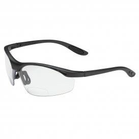 Bouton 250-25-00 MAG Readers Safety Glasses - Black Frame - Clear Bifocal Lens