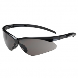 Bouton 250-28-0001 Adversary Safety Glasses - Black Frame - Gray Lens