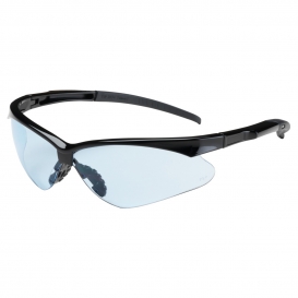 Bouton 250-28-0003 Adversary Safety Glasses - Black Frame - Light Blue Lens