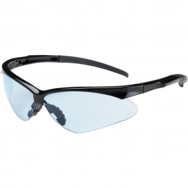 Bouton 250-28-0003 Adversary Safety Glasses - Black Frame - Light Blue Lens