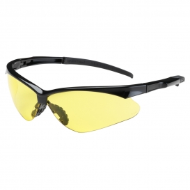 Bouton 250-28-0009 Adversary Safety Glasses - Black Frame - Amber Lens