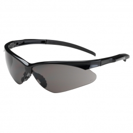 Bouton 250-28-0021 Adversary Safety Glasses - Black Frame - Gray Anti-Fog Lens